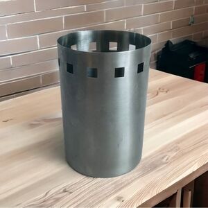 Utensil Tube Oneida Utensils Holder Silver Stainless Steel Utensil Box